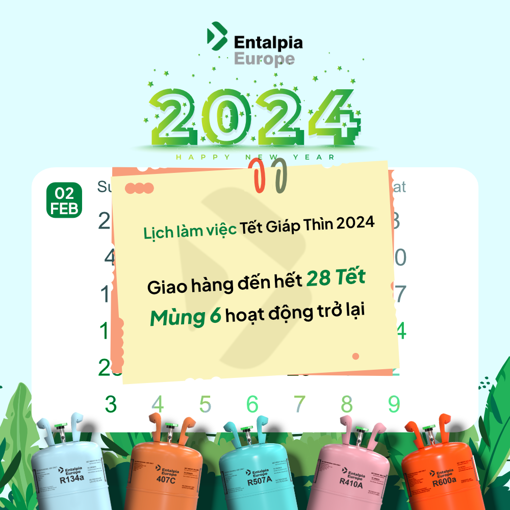 Thông báo lịch hoạt động tết giáp thìn 2024